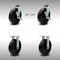 Service Caster 8 Inch Stainless Steel Polyolefin Caster Set with 2 Brakes/Swivel Lock 2 Rigid SCC-SS30S820-POB-TLB-BSL-2-R-2 - alternate 1